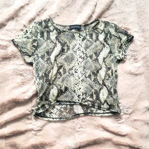 🐍 Sheer Snakeskin Mini Tee